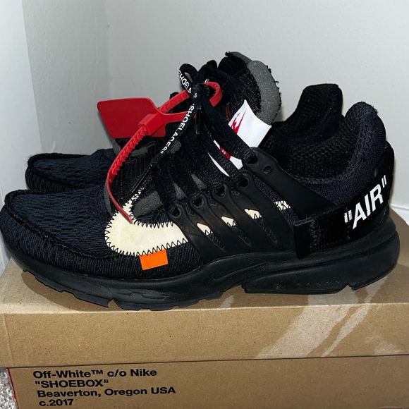 Used Nike x Off white presto size 7- Black - Picture 1 of 8